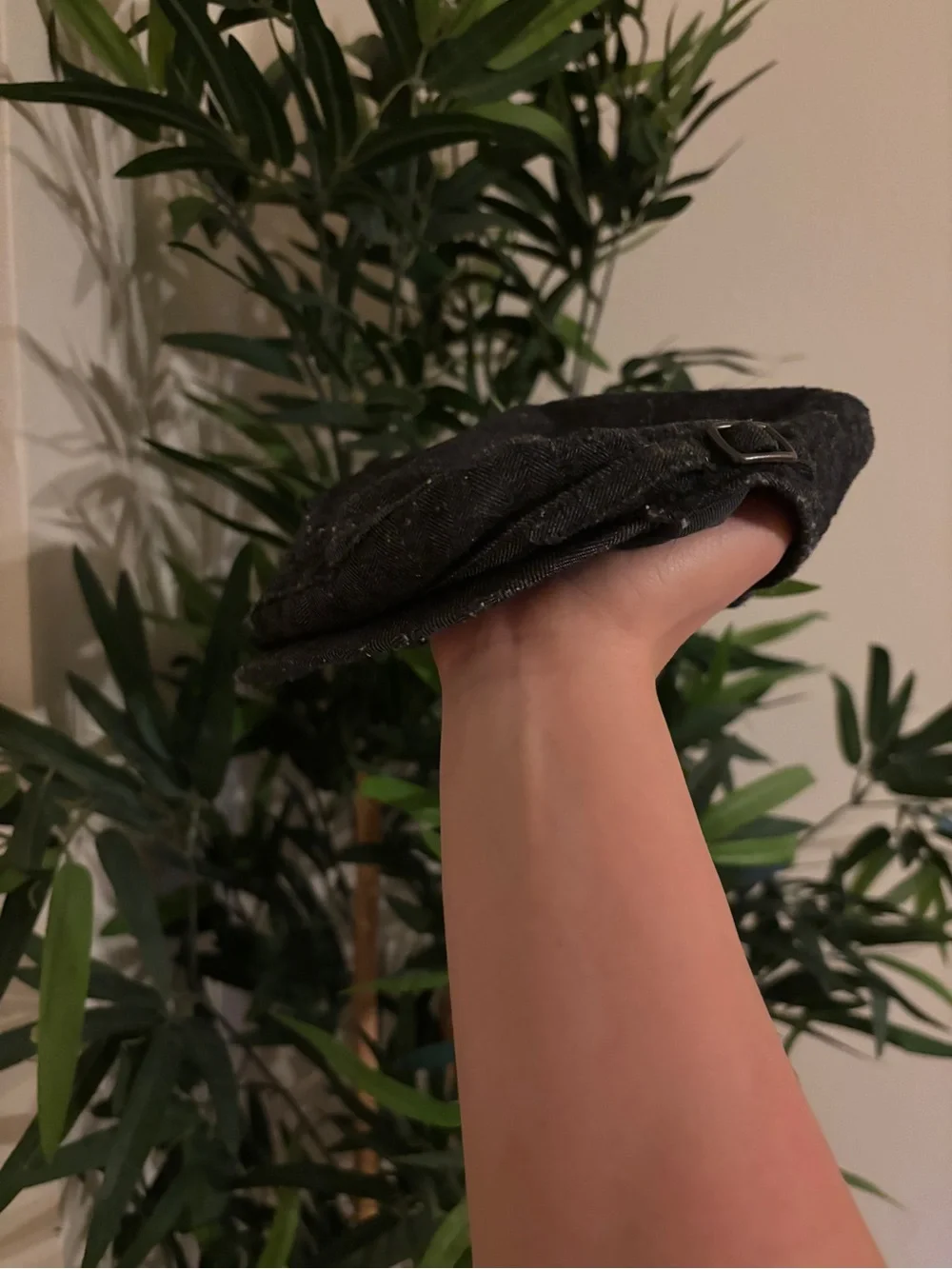 Baby’s Adjustable Black Flat Cap - Timeless Ivy Style